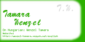 tamara wenzel business card